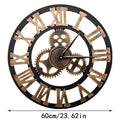Extra Large Roman Numerals Skeleton Wall Clock Big Giant Open Face Round Clocks