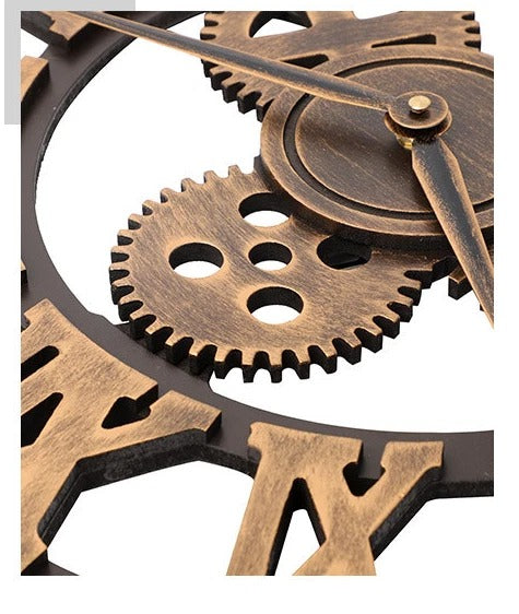 Extra Large Roman Numerals Skeleton Wall Clock Big Giant Open Face Round Clocks