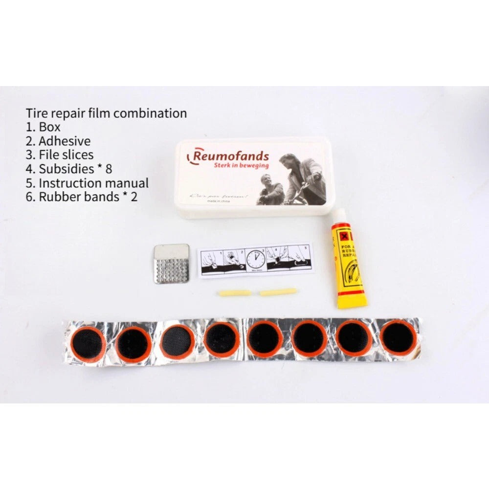 Bike Cycle Bicycle Frame Tools Puncture Repair Kit Carry Case Bag with Pump Set