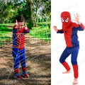 Kids SpiderMan Cosplay Costume Boys Tobey Maguire Outfit Jumpsuit Clothes 3-7Age
