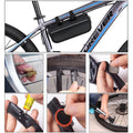 Bike Cycle Bicycle Frame Tools Puncture Repair Kit Carry Case Bag with Pump Set